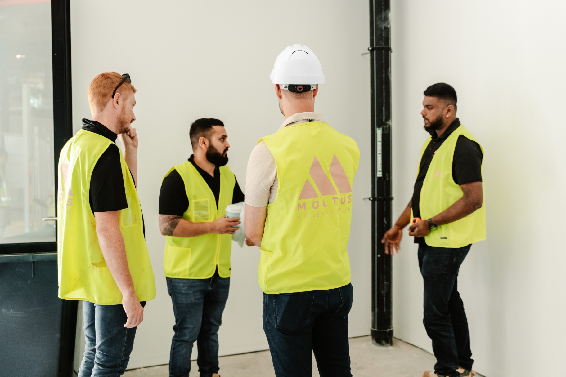 Moltus team on site walk